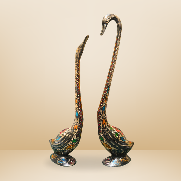 The Eternal Swan Pair | Symbol of Love & Harmony | Shilpakaaram