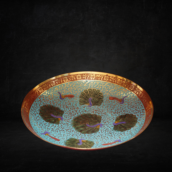 MorChandrika  Plate (Blue)