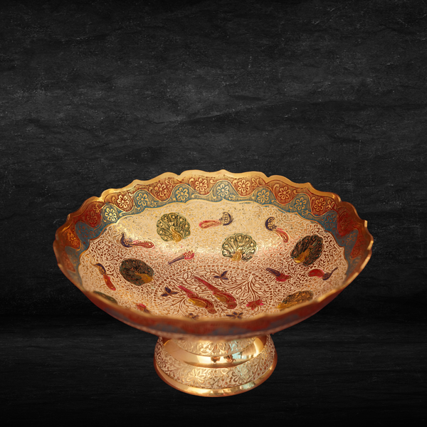 Pakshi Shobha Urli (White blue red)