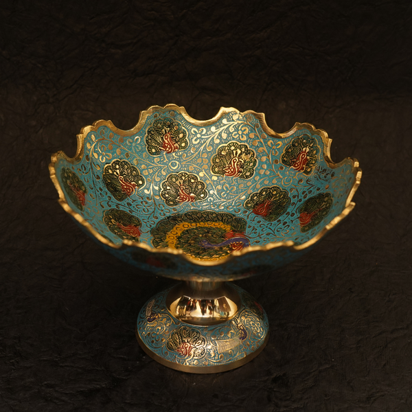 Mayurvasant Urli (Large, light blue)