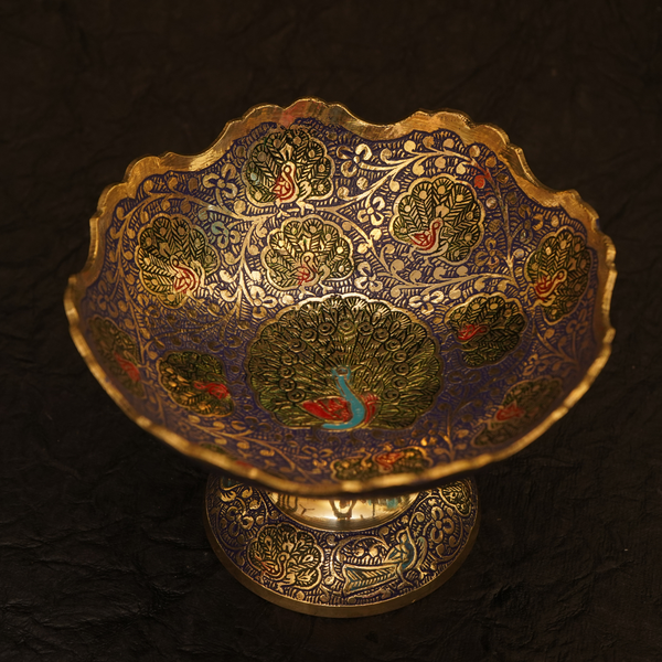 Mayurvati Bowl (Medium sized, dark blue)
