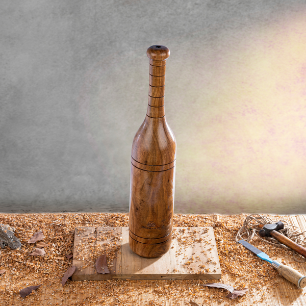 Bottle-shaped mudgar/Desi Akhada mugdar, Ideal for beginners/ Handcrafted Small Mudgal