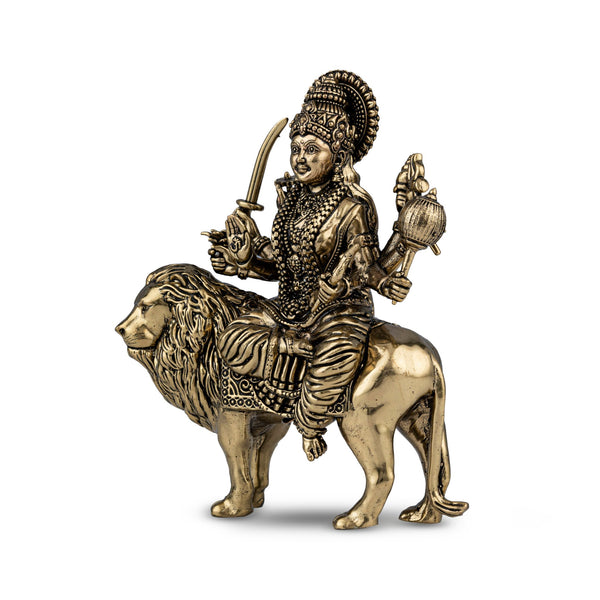 Brass Santoshi Maa Idol (Sherawali)