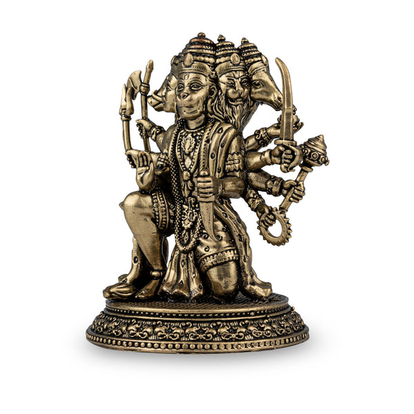 Brass Panchmukhi Hanuman Idol
